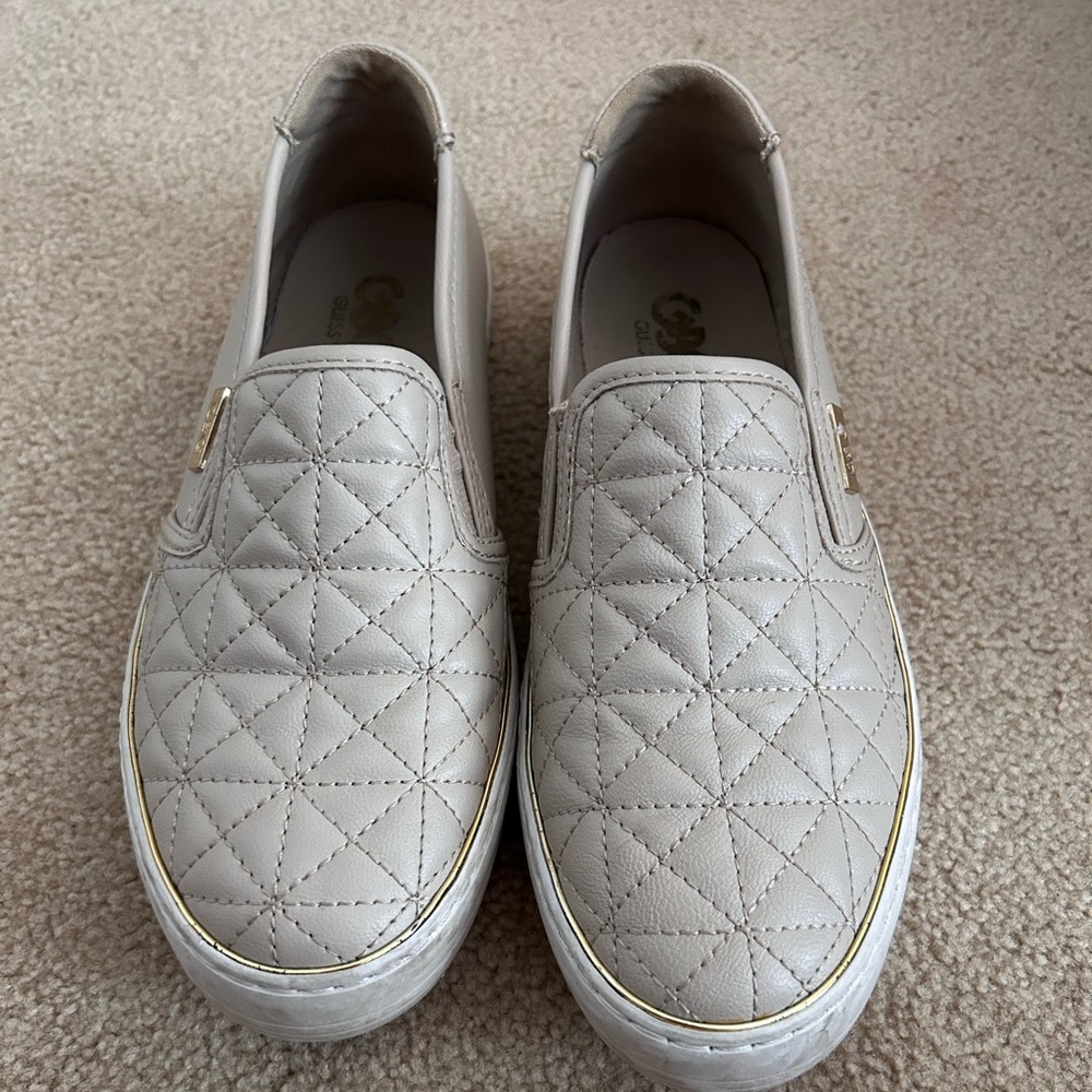 Guess Tan Slip Ons